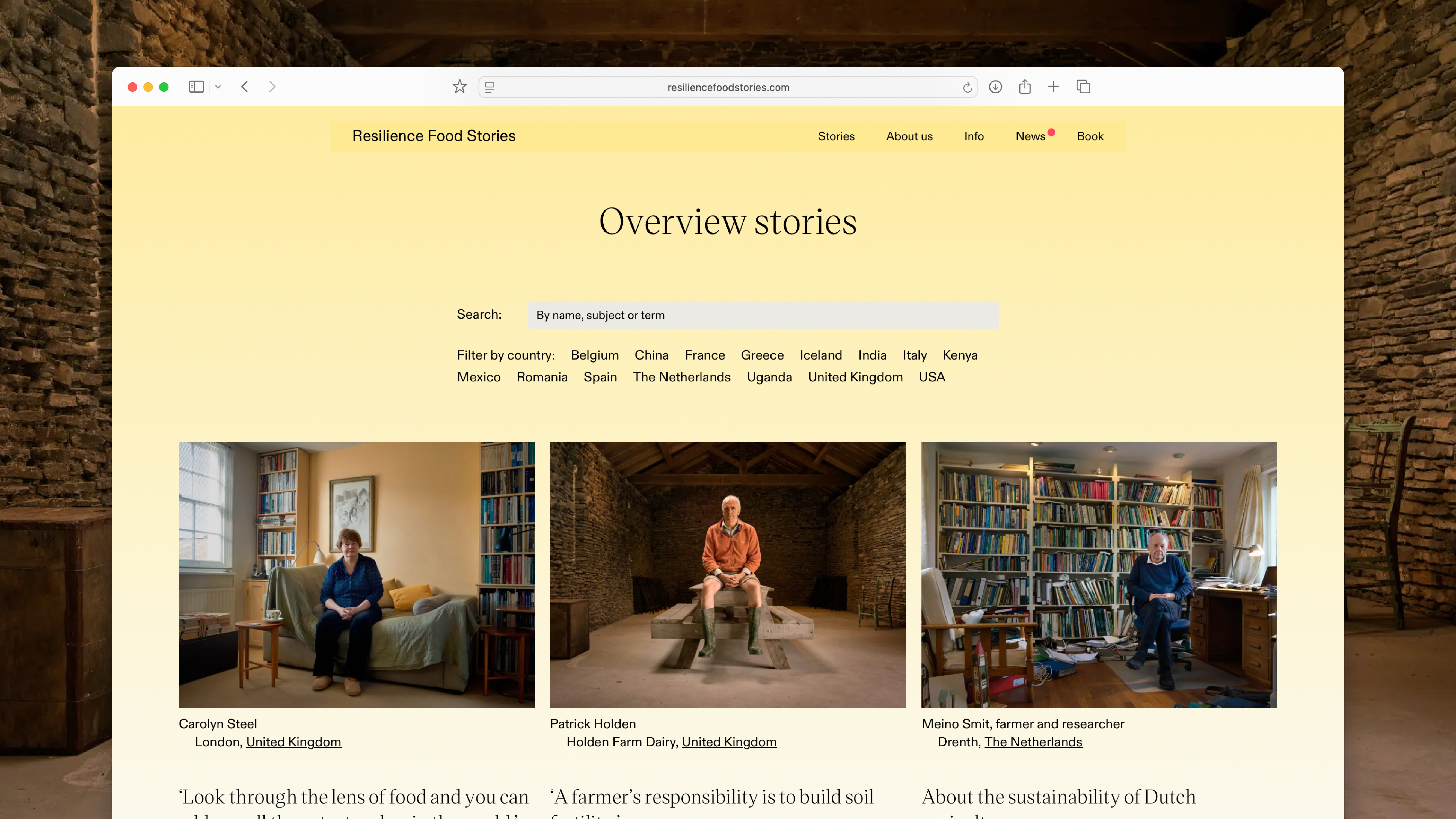 Resilience Food Stories